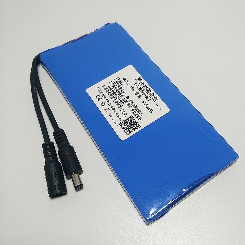 超薄型大容量轻小体积12V锂电池组伏可电充器足聚合物5A带保护板