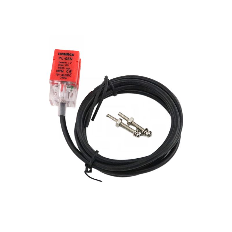 方形金属感应器接近开关PL-05N直流24V三线NPN常开限位传感器 12V