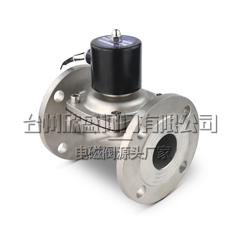 304不锈钢法兰电磁阀 常闭式水用法兰电磁阀220V DN50 65 80 100