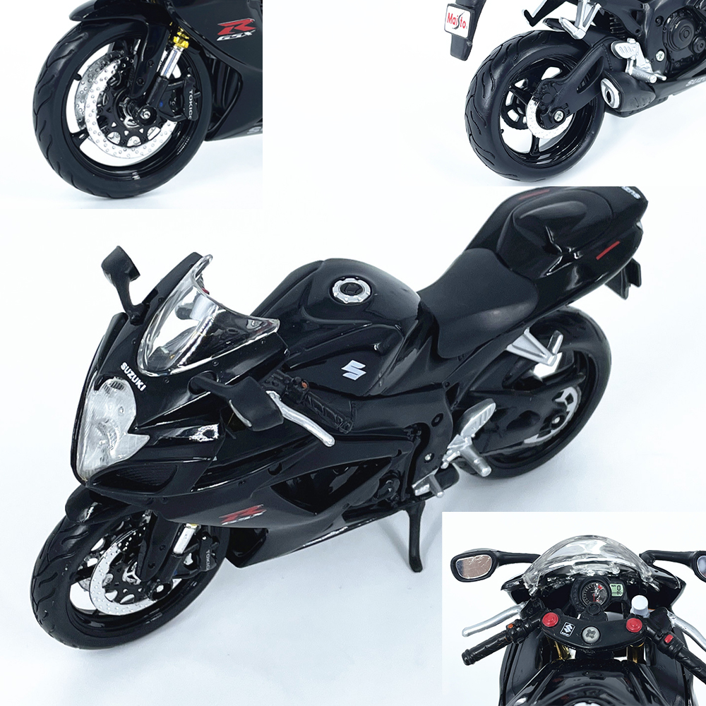 1:12铃木GSX-R600摩托车模型成品收藏合金油箱摆件Maisto
