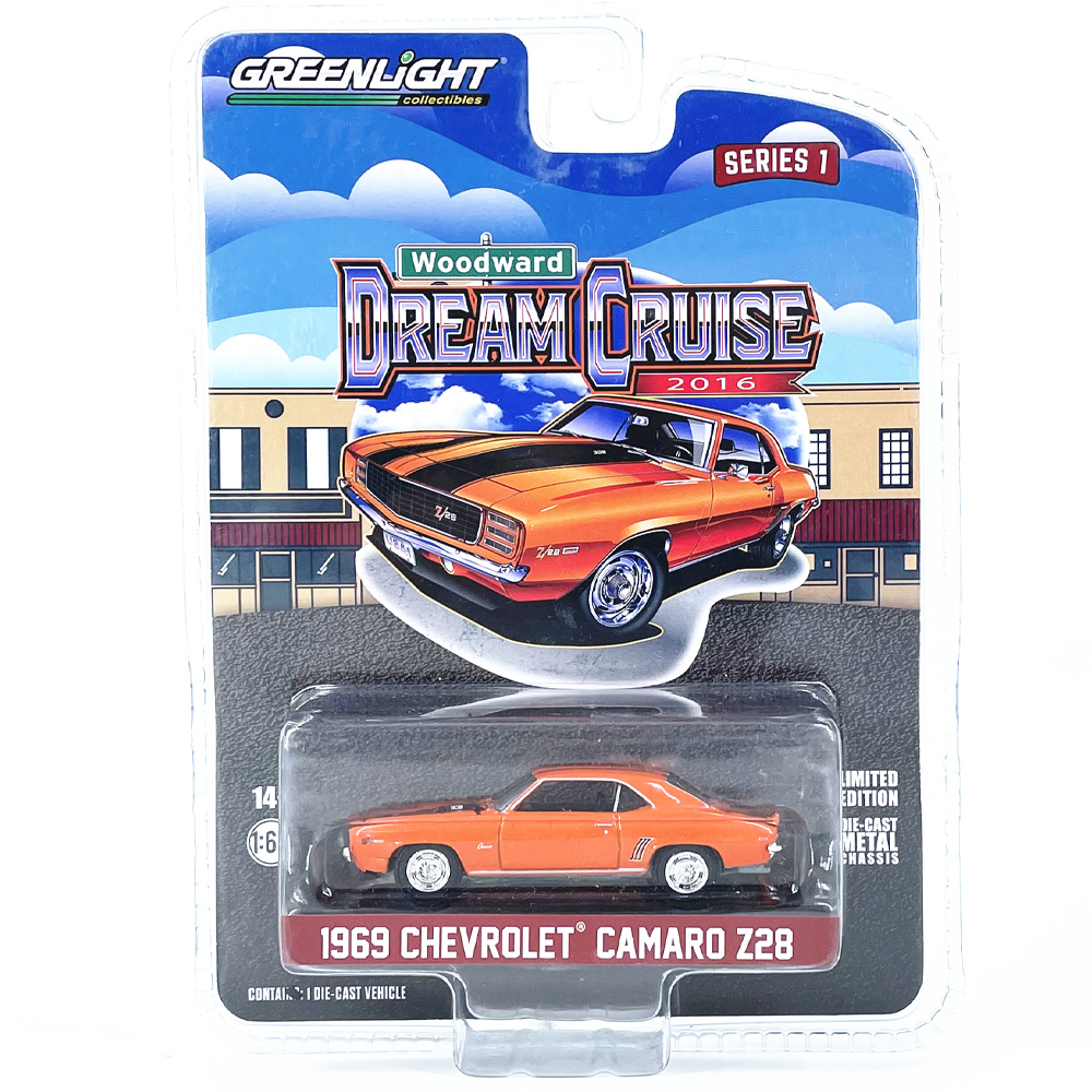 1:64绿光1969雪佛兰科迈罗Z28合金车模收藏完成品摆件Greenlight