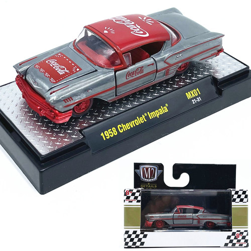 1:64M2车模1958雪佛兰Impala仿真合金汽车模型收藏