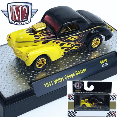 1:64威利斯Coupe Gasser仿真合金汽车模型收藏摆件M2车模2025款