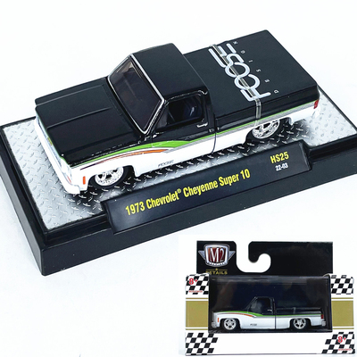1:64M2车模1973雪佛兰CheyenneSuper仿真合金汽车模型收藏摆件