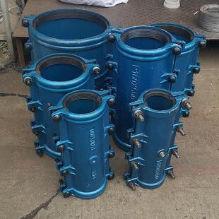 PE抢修节110哈夫节铸铁抢修接pe管快速接头快修200水管抱箍160ppr