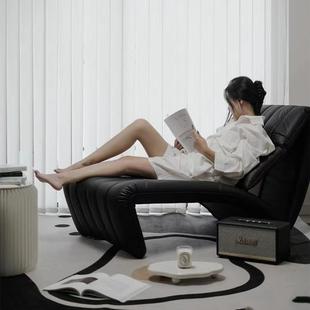 意式单人沙发巴塞隆纳躺椅卧室拳头椅单椅轻奢高级休闲 客厅单人