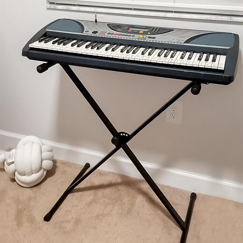 跨境双管琴架X型拆装电子琴架 拆装款积少键盘双管X琴架7档调节