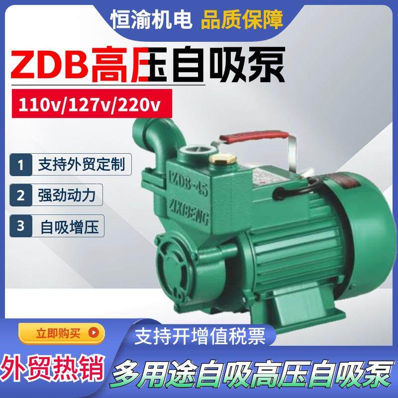 ZDB35/45/65高压自吸泵管道增压抽水泵家用220v自来水全屋增压泵