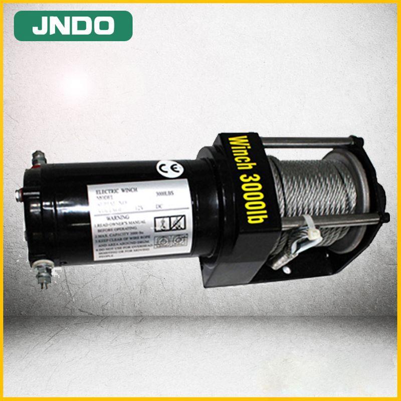 3000磅车载绞盘电动绞盘汽车脱困牵引机12V24V越野车自救工具