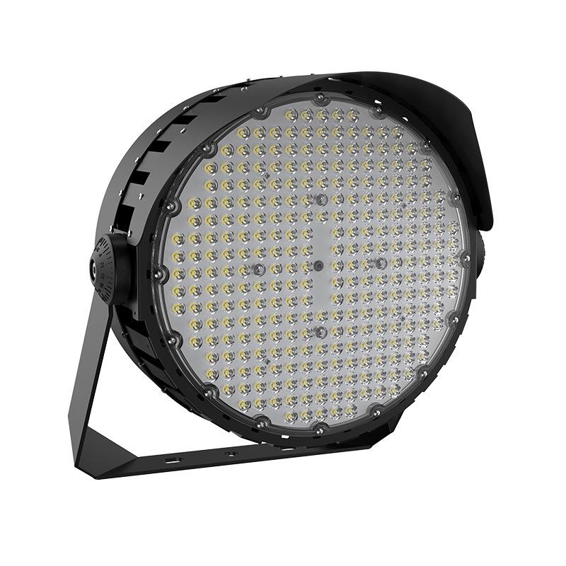 新圆形鳍片LED投光灯500W600W大功率球场灯泛光灯码头港口高杆灯