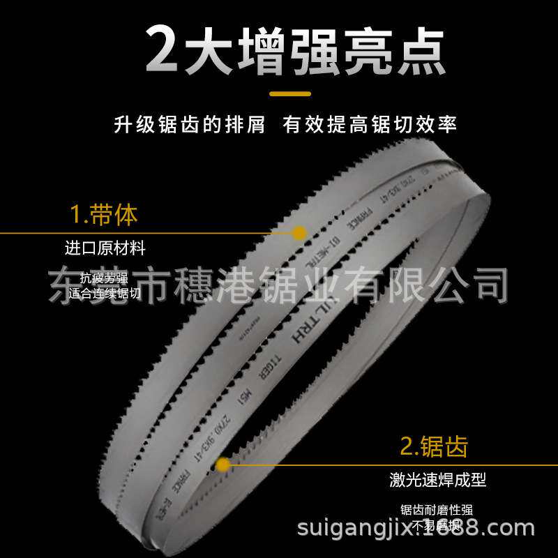 现货虎头金属锯条卧式锯床M51带锯条高速不锈钢锯条带锯条