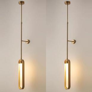 丽枫酒店客房床头壁灯北欧简约设计师轻奢走廊过道长杆伸缩吊壁灯