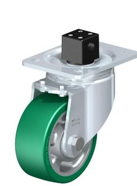 LH-ALST 127K-CS13 5英寸铝芯聚氨酯 中央刹车脚轮