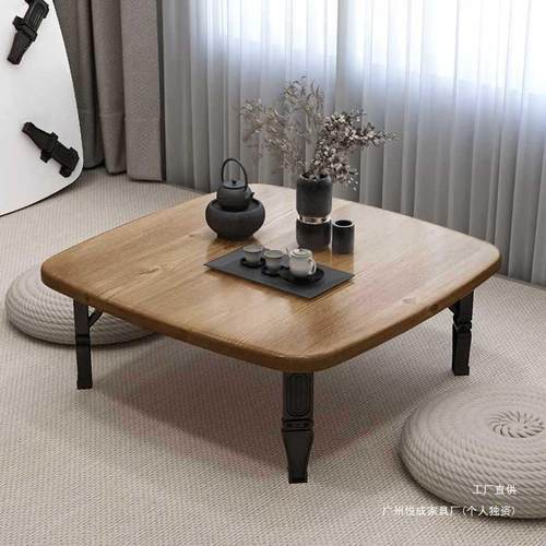 折叠桌餐桌家用炕桌地桌吃饭小桌子榻榻米床上折叠书桌电脑桌矮桌