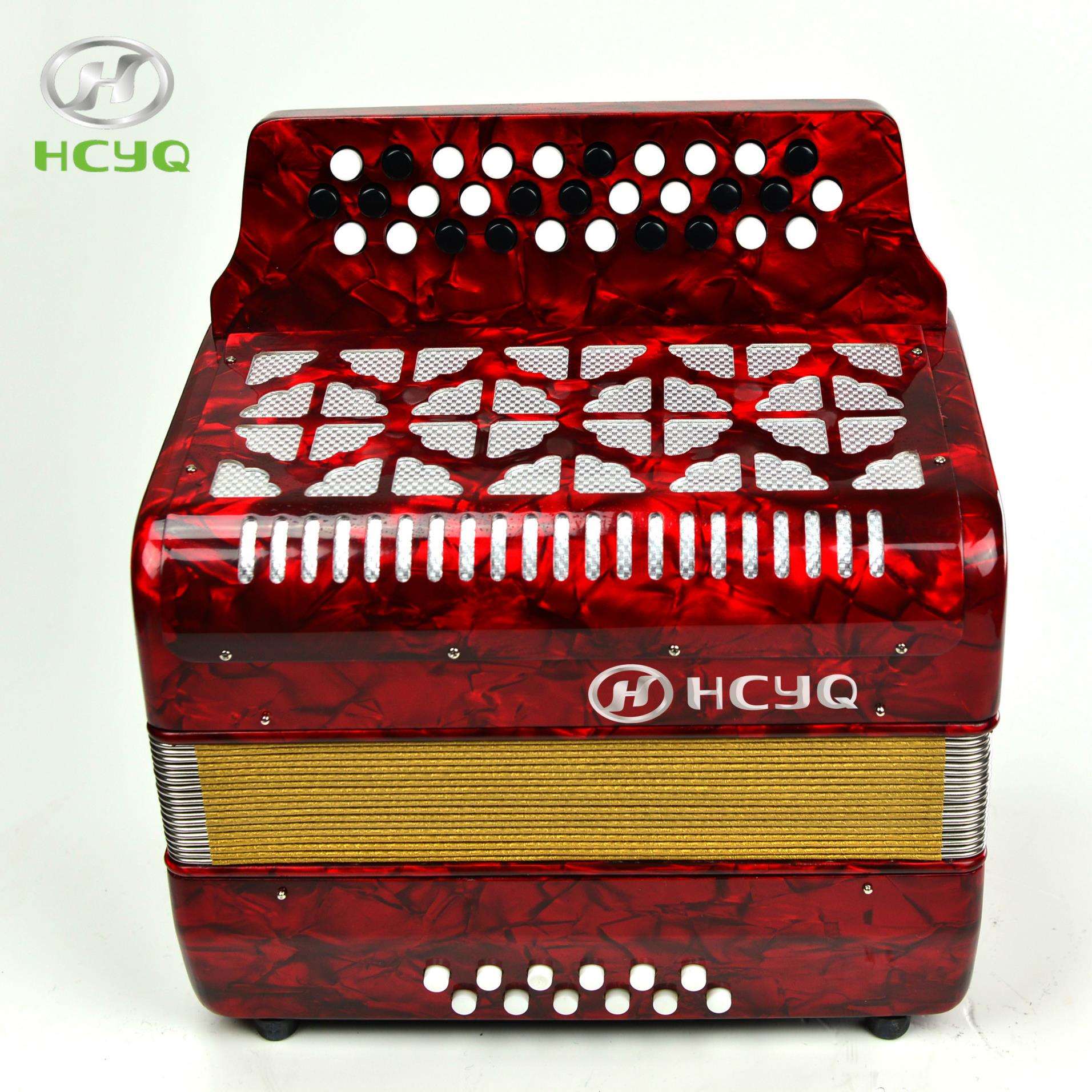 HCYQ 31键12贝司手风琴,工厂直供巴扬手风琴B/C 系统,入门级bayan