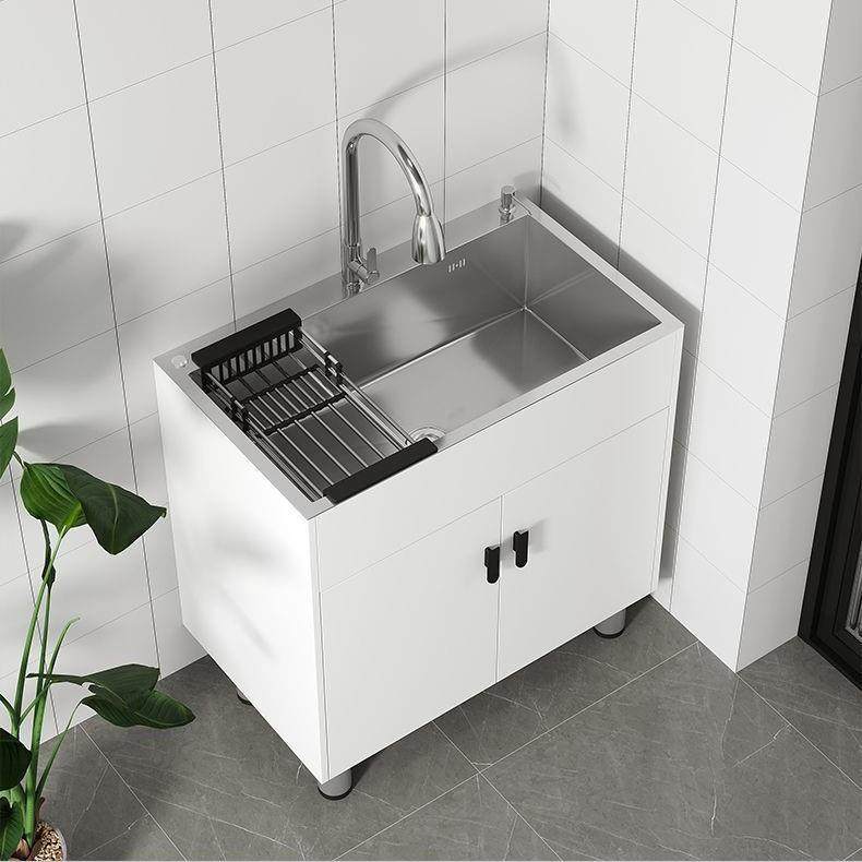 工厂直销新款水一体柜浴室柜家用厨房阳台出租房单落地式简易洗菜
