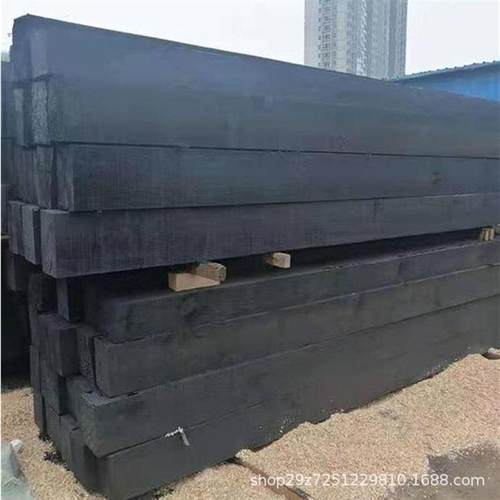 枕木工地用防腐油浸枕木步道防腐旅游油浸旧枕木高温蒸煮矿用枕木