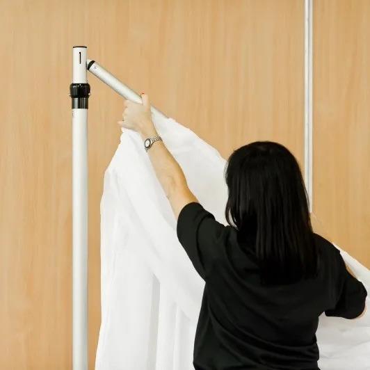 婚庆背景架伸缩杆舞台背景架帷幕支架铝管可伸缩延长管展会帷幕架