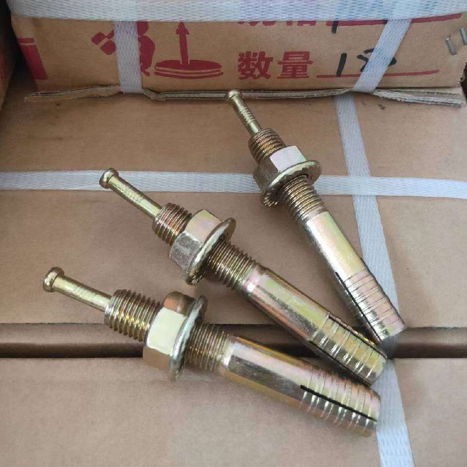 锤击壁虎举升机专用 镀彩锌击芯膨胀螺栓M6-M30 一钉得敲击式螺栓
