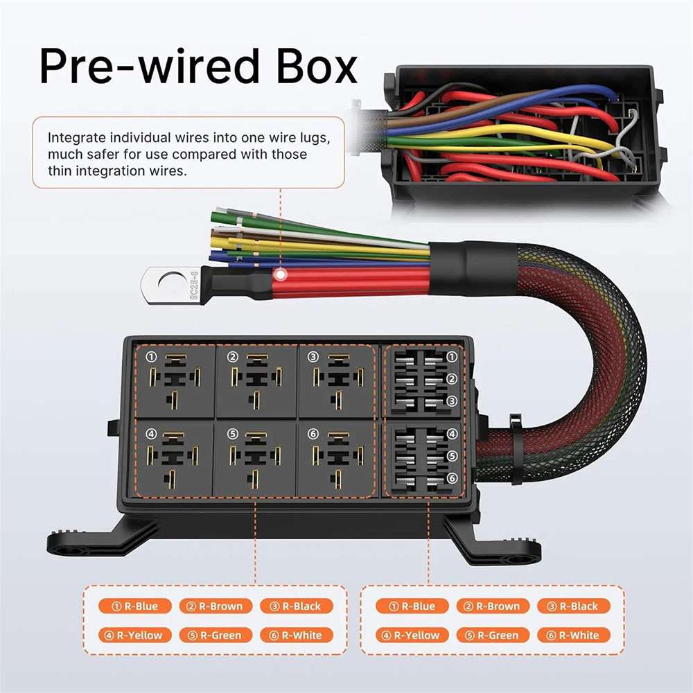 Auto Modified Fuse Relay Box 汽车用电电路 改装加装 继电器盒