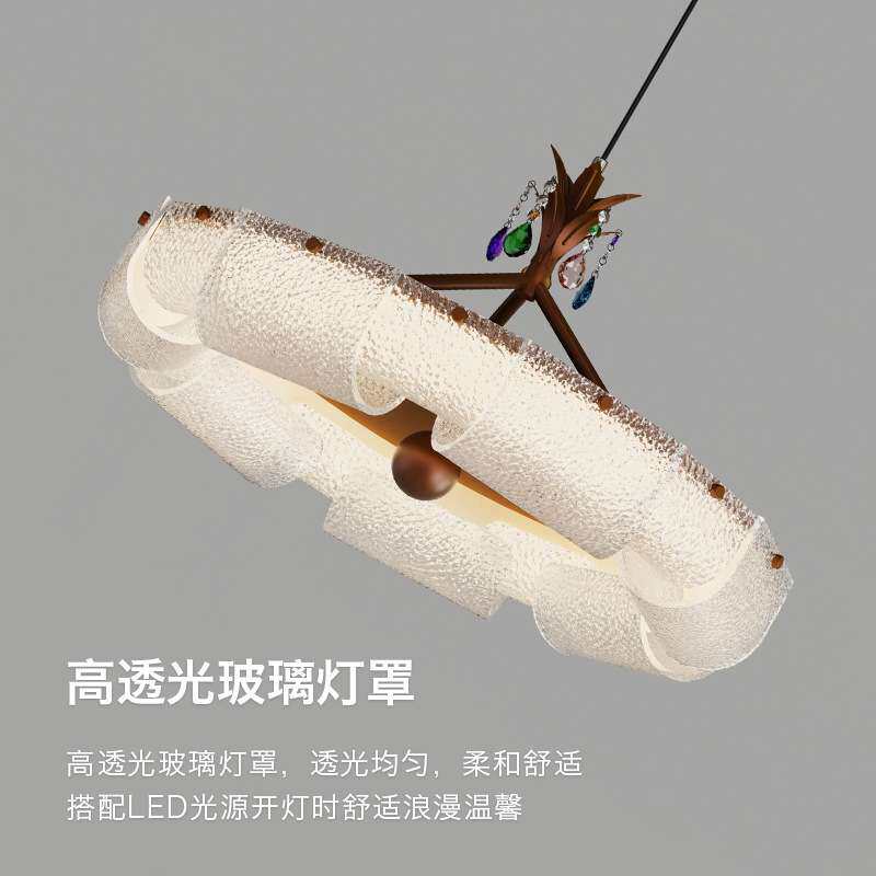 卧室吸顶灯中古美式复古主卧灯具现代简约法式设计师中山家装灯饰