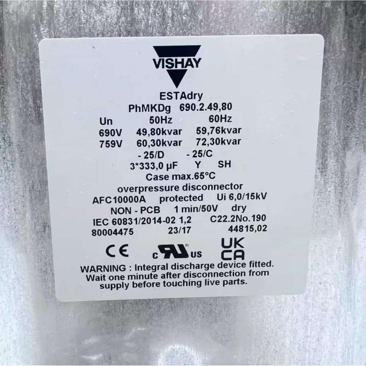 vishay电力电容 PhMKDg 690.2.49.80 3*333uf