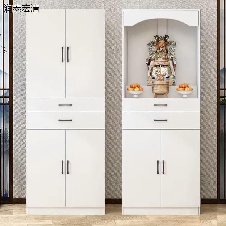 佛龛新中式立柜财神爷柜