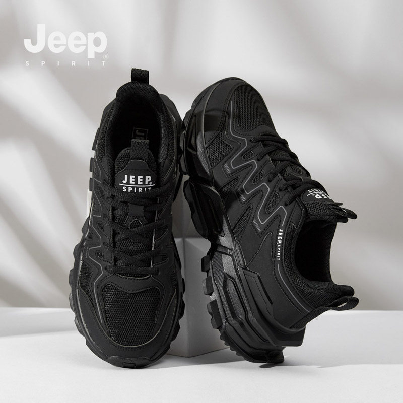 吉普老爹鞋舒适百搭网面透气