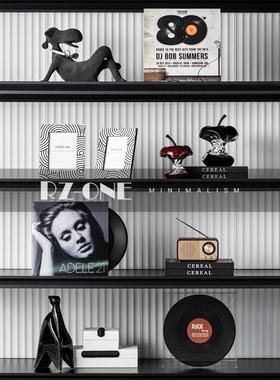 高级感轻奢样板间书柜小众装饰品摆件办公室客厅电视柜软装艺术品