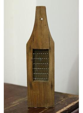 民俗怀旧老物件五六十年代木质刨丝器老餐具木器装饰物摆件挂件