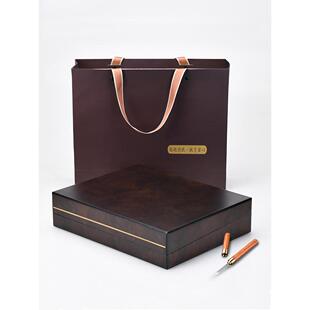 高档 357克普洱茶饼收纳盒 空礼盒 木盒 白茶饼包装盒带茶针