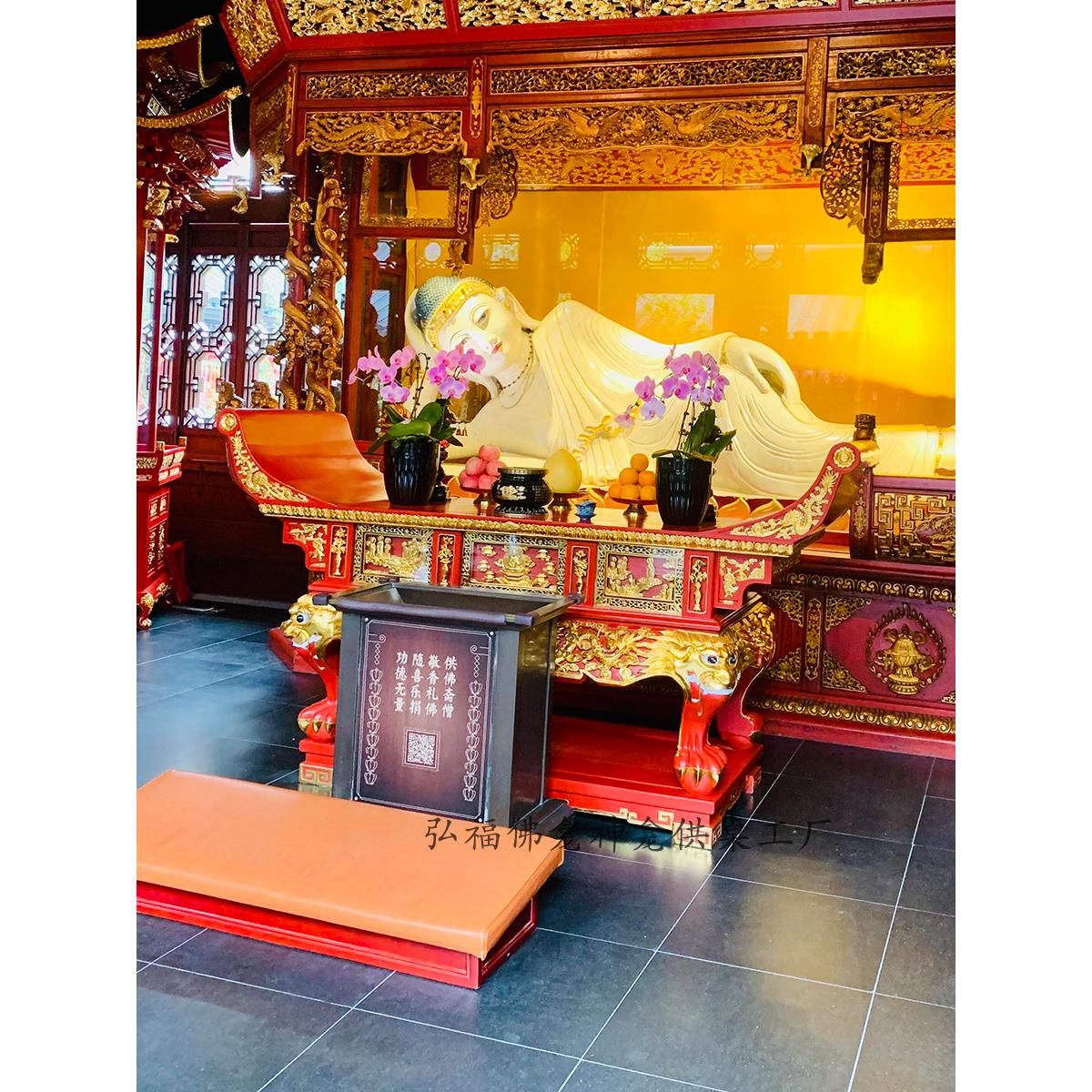 香樟木供桌寺庙元宝桌神台道观贡品桌供台祠堂佛堂翘头大供桌香案