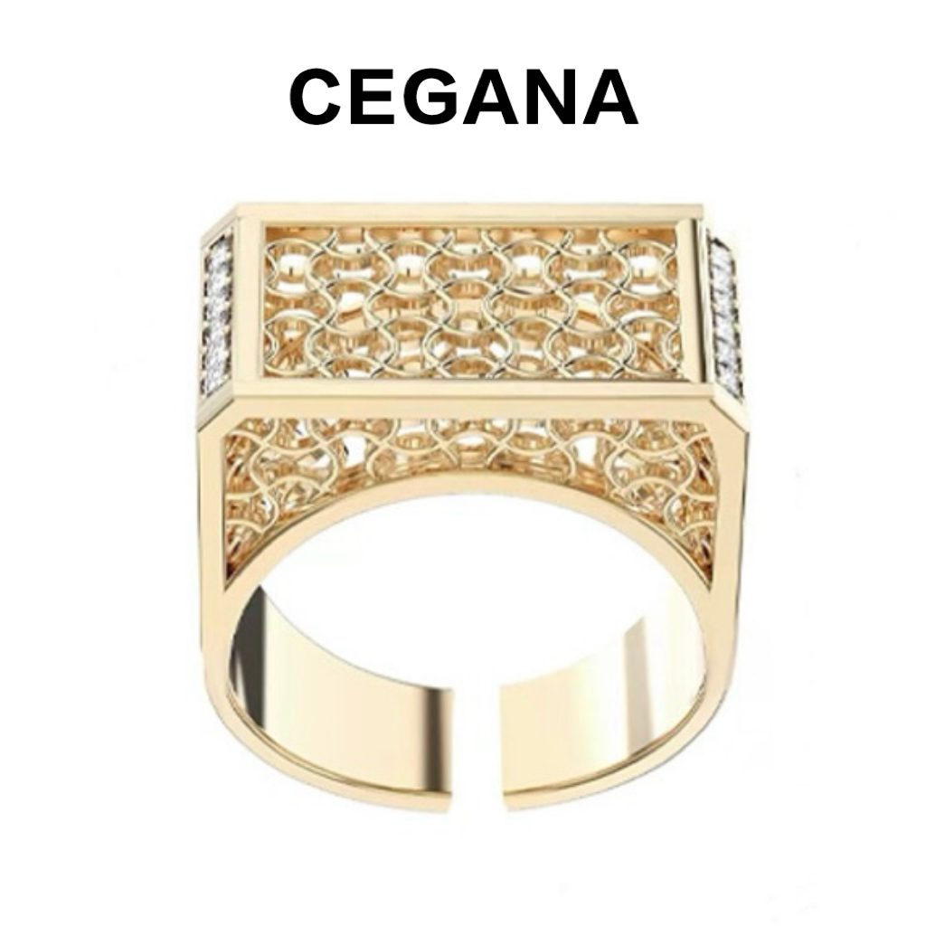 cegana女镀金原创戒指
