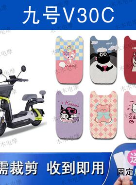 适用九号V30C电动车丝圈脚垫TDT094Z电瓶车防水防滑脚踏垫