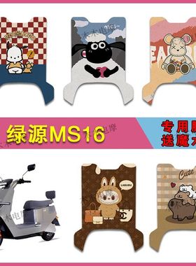 适用绿源MS16电动车丝圈脚垫LY1200DT-21A电瓶车防水脚踩垫