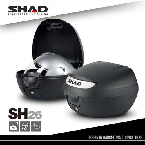 SHAD夏德摩托车后座包尾箱工具箱踏板电动车通用置物箱后备箱SH26