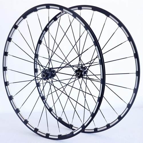 山地自行车碟刹六丁中锁快拆桶轴CR外销版铣三边协达破风扁条轮组