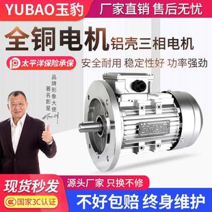 1.5 YS全铜铝壳电机0.37 1.1 0.75 2.2KW三相异步马达380V 0.55