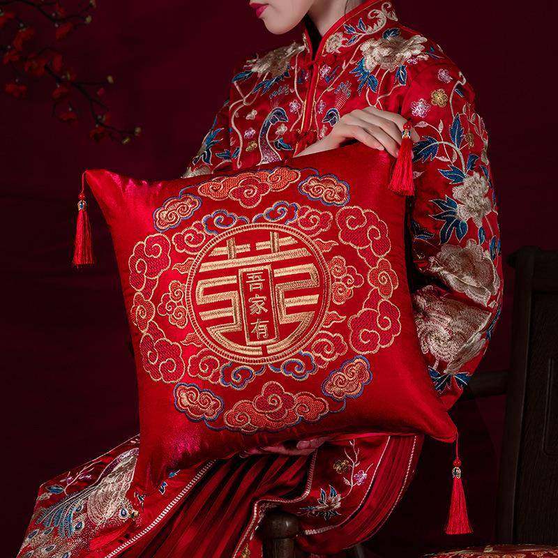 结婚抱枕一对红色喜字沙发靠垫婚庆用品大全婚房婚礼喜庆新婚枕头,节庆用品/礼品,创意抱枕,淘宝优惠券,粉丝福利购,淘宝优惠卷