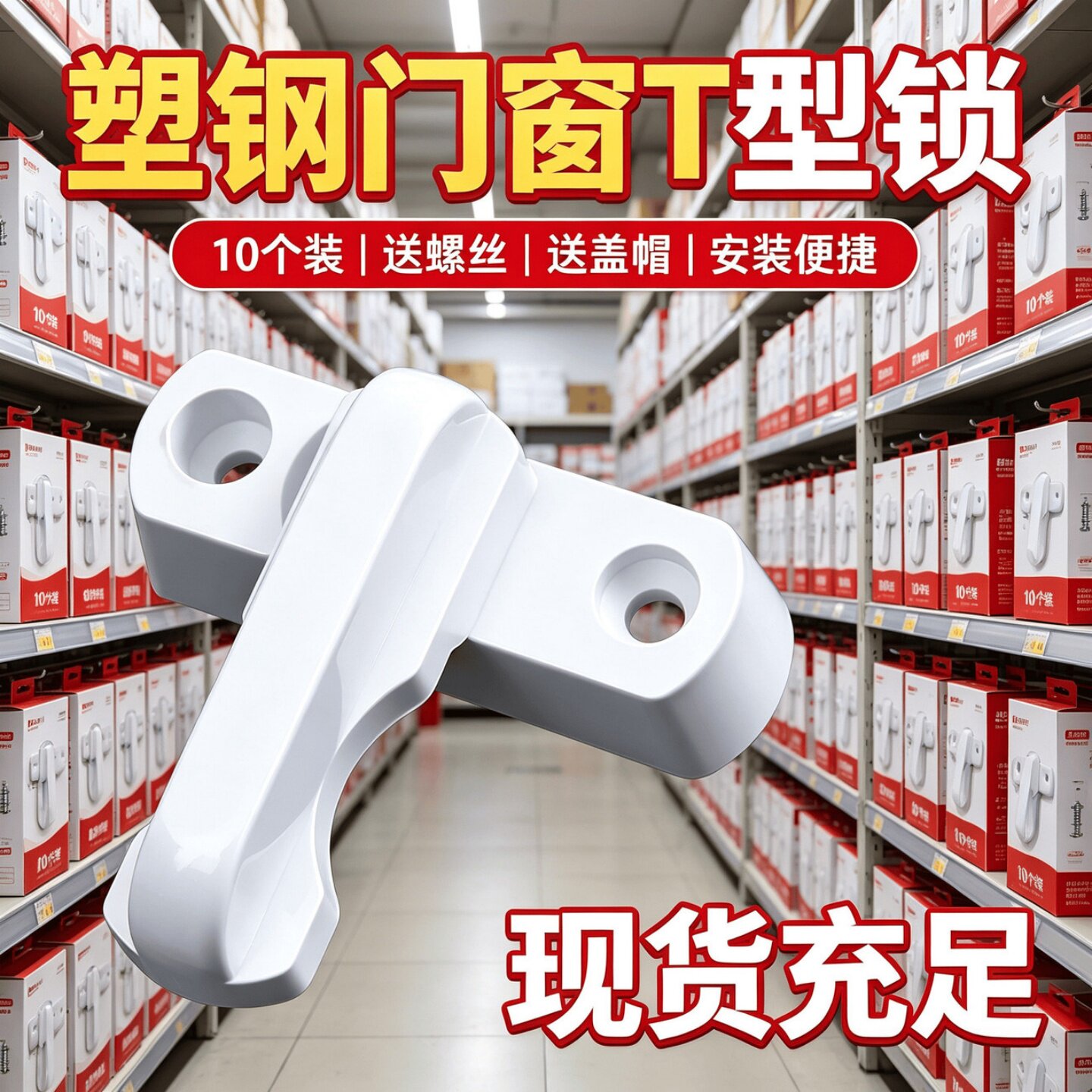 塑钢平开窗防盗安全锁扣