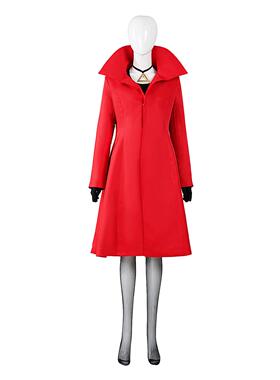 圣诞节大衣大神偷卡门C服Carmen红色风衣cosplay跨境万圣节外套