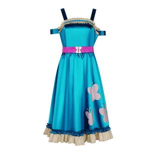 小马宝莉蝴蝶柔柔cos服 柔柔连衣裙动漫表演服cospaly万圣节舞台