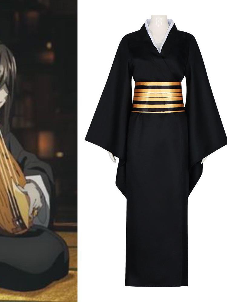 鬼灭之刃鸣女cos服十二鬼月上弦四动漫cosplay女装和服万圣节服装