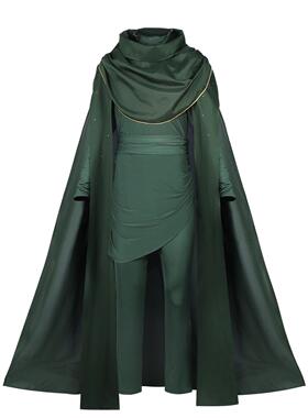 美剧洛基第二季cosplay服装 洛基loki第二季Loki 绿色披风全套男