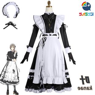 热门影视彩虹社叶cos服 Kanae男仆装女仆彩虹社叶cosplay服装全套