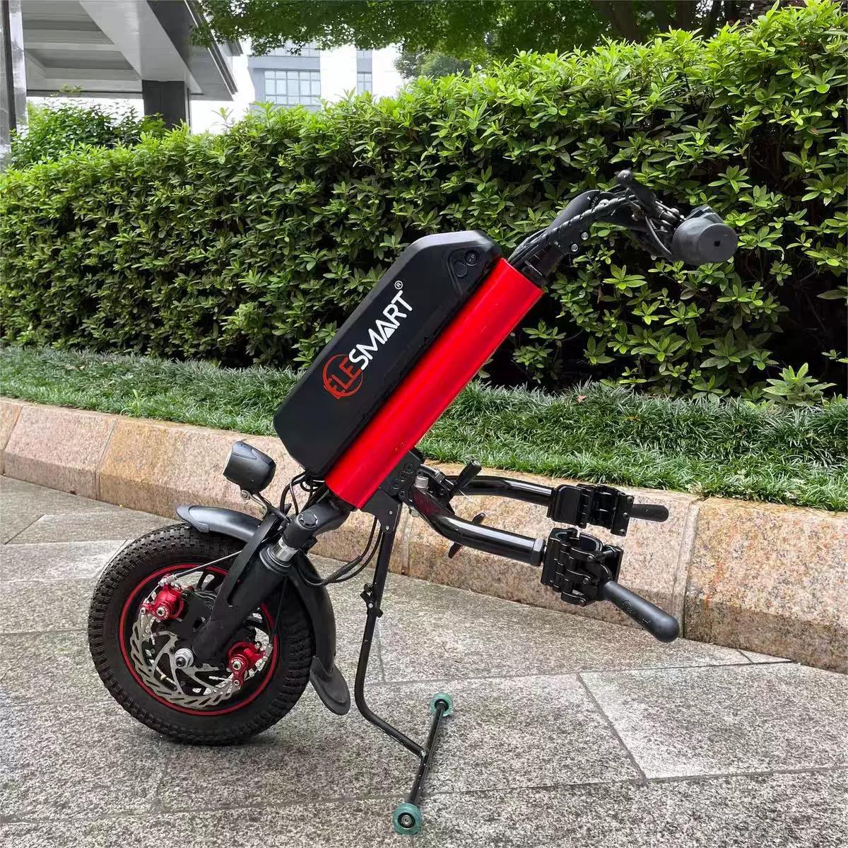 怡乐轮椅车头电动驱动头锂电超轻易携带手动运动轮椅牵引机头