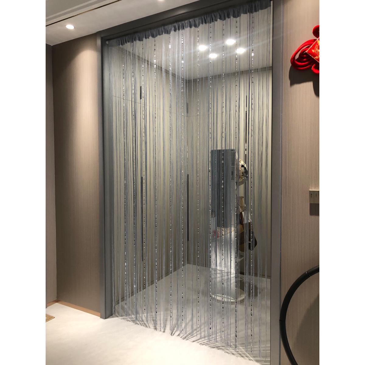 2025新款流苏珠子门帘隔断家用客厅入户走廊过道玄关橱窗装饰帘子