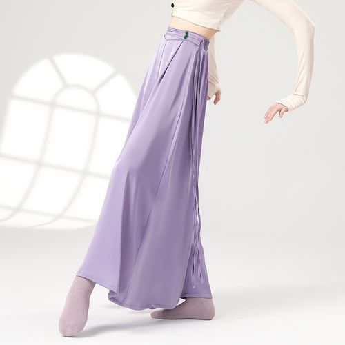 速发国风舞蹈裤飘逸阔腿夏舞古典舞练功裤中国民族舞演出服裤裤子