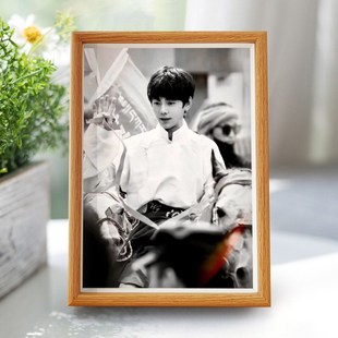 速发丁真肖像画相框摆件挂画中国伟士摆人装 饰画芝人相框名台挂墙