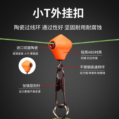 速发阿波外挂器矶钓海钓海豆连接器别针滑动全游动大肚漂立漂滑漂